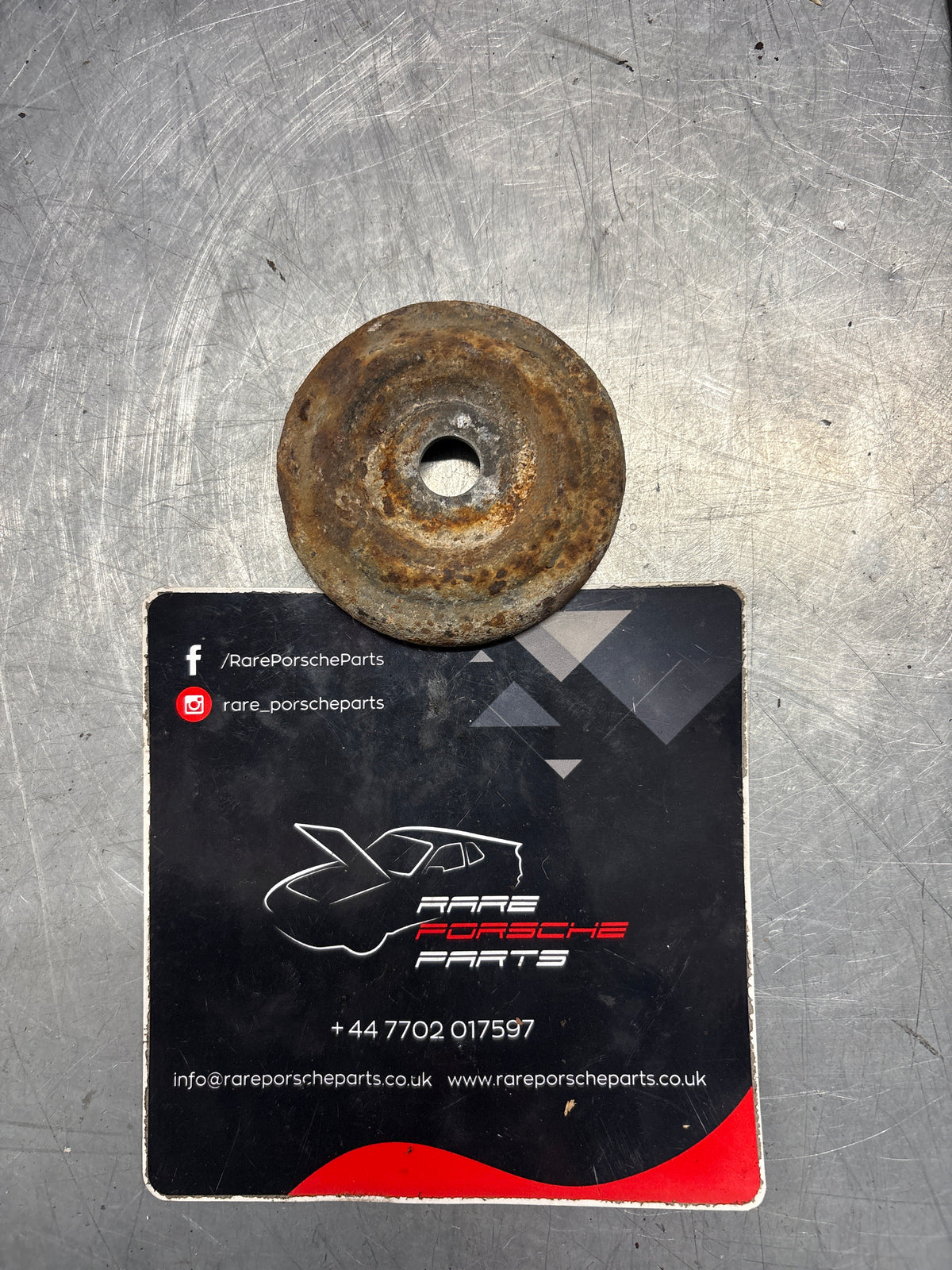 Porsche 914 engine carrier mount, used 91437524100