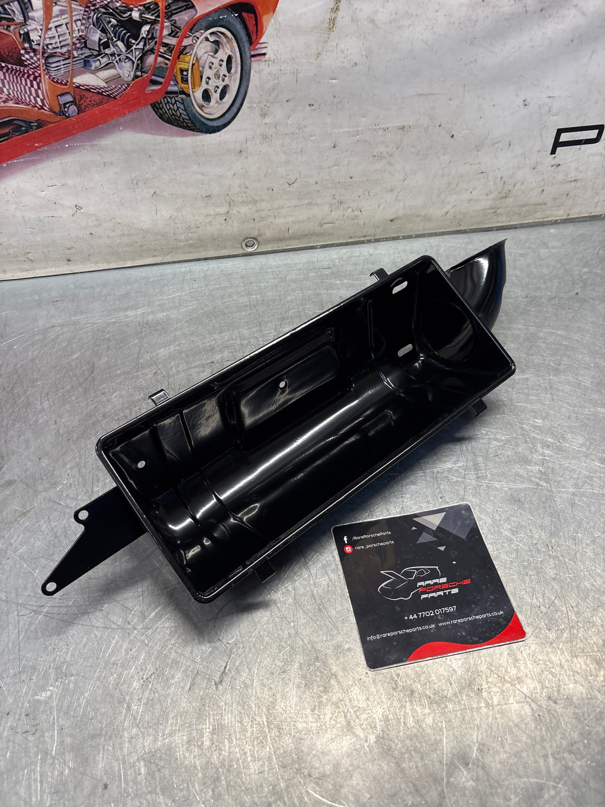 Porsche 924 turbo air box filter housing lower 93111002103, refurbished