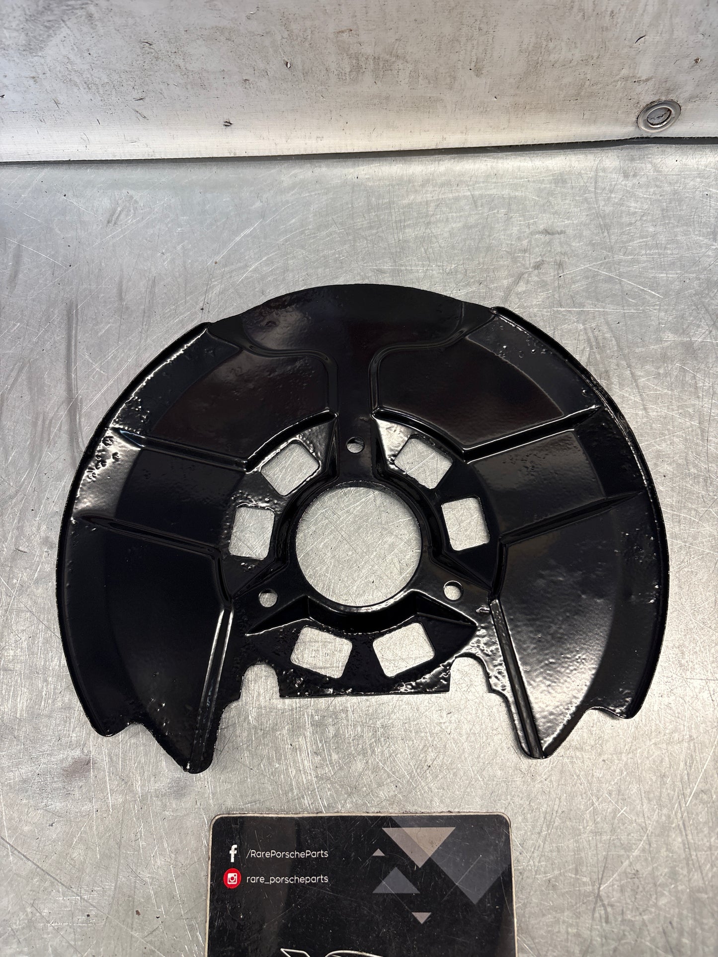 Porsche 924 Turbo brake cover plate, used