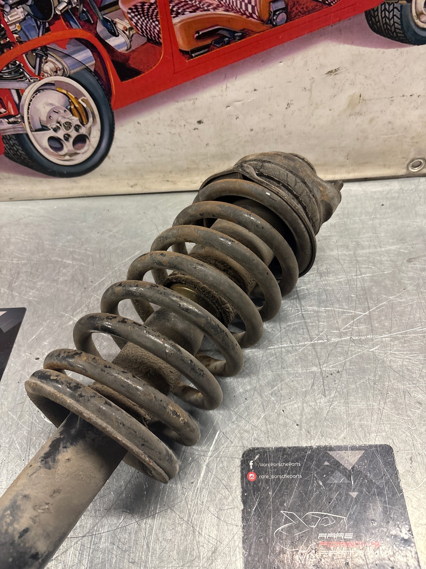 Porsche 928 front shock absorber, used 92834305504