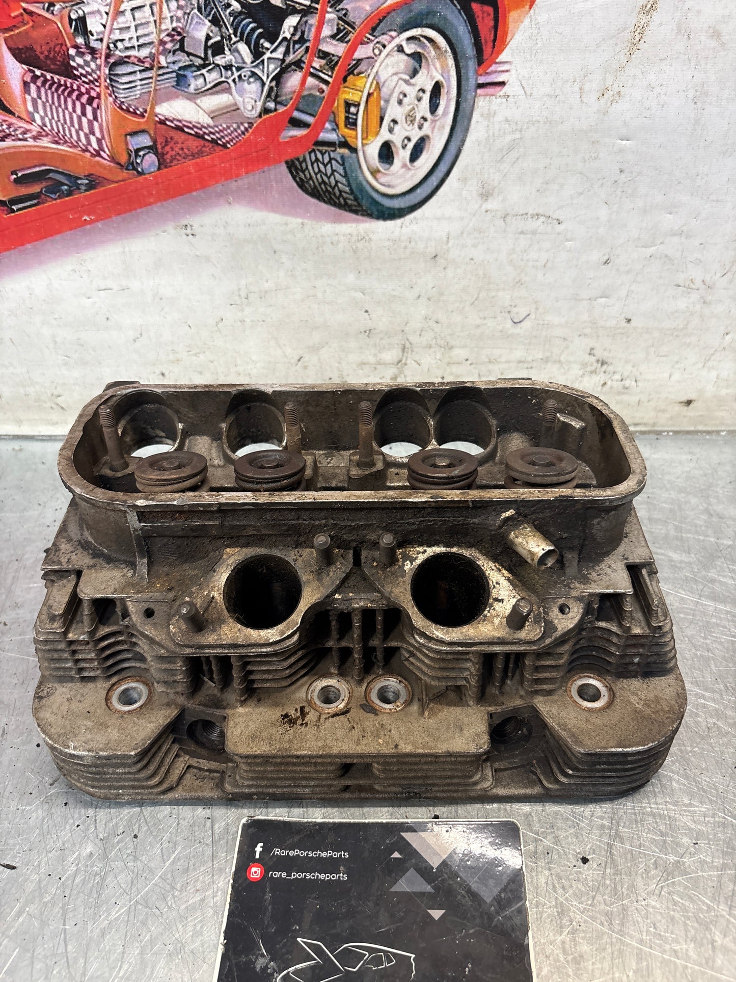 Porsche 914, cylinder head, right side, used 021101371Q