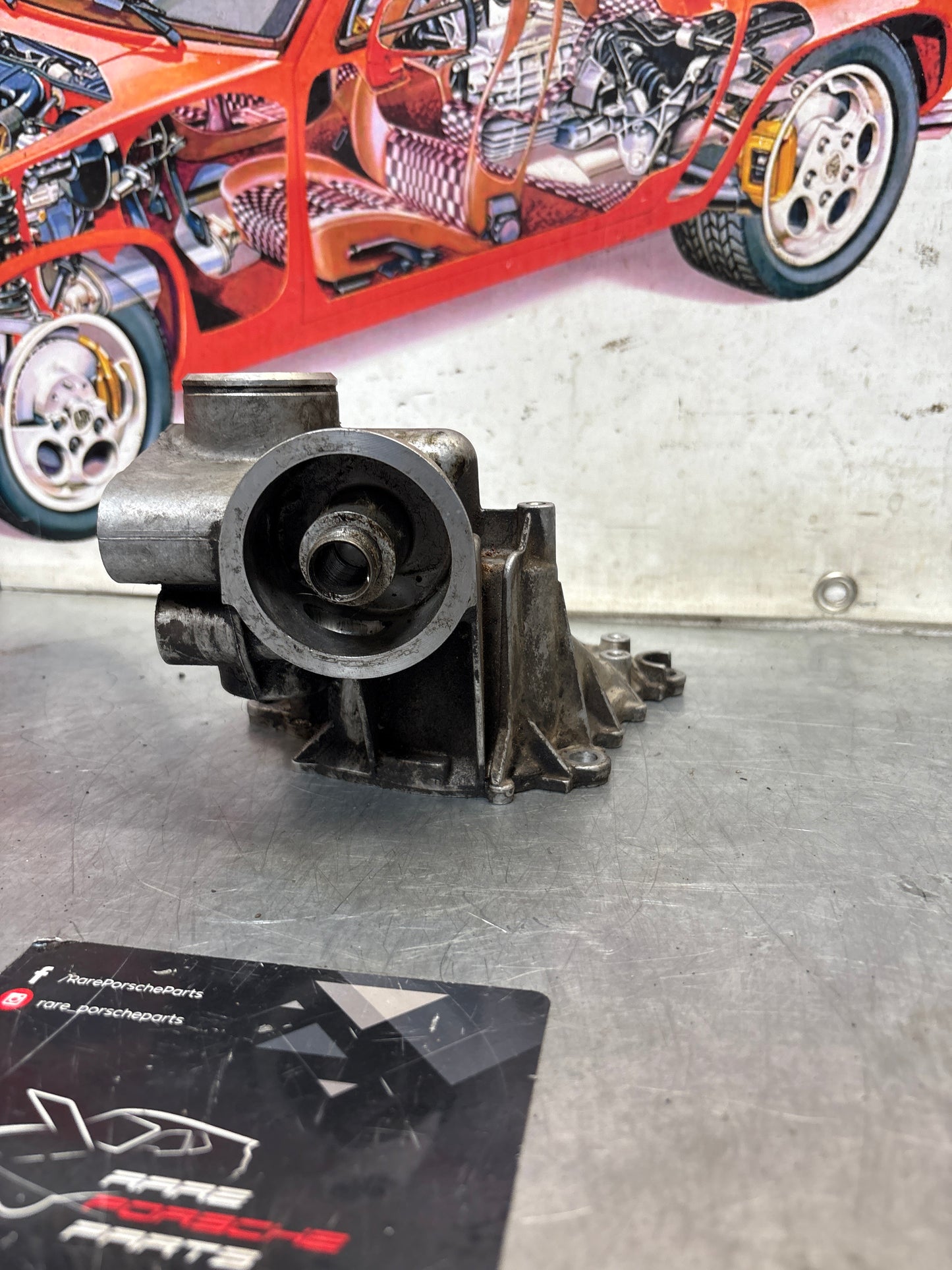 Porsche 944 S2 Oil Filter Housing, used 9441071560R