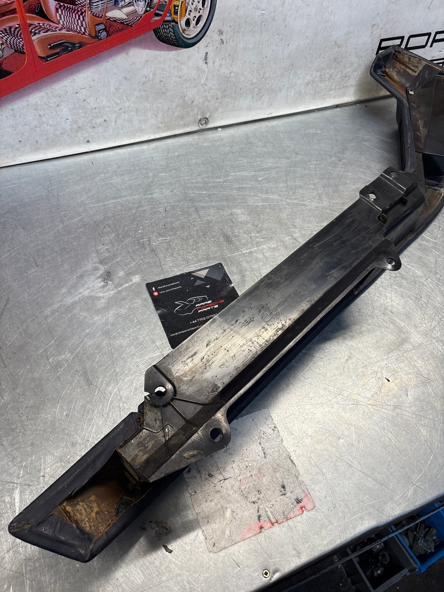 Porsche 928 blue door armrest, right, off side, 92855510203, used