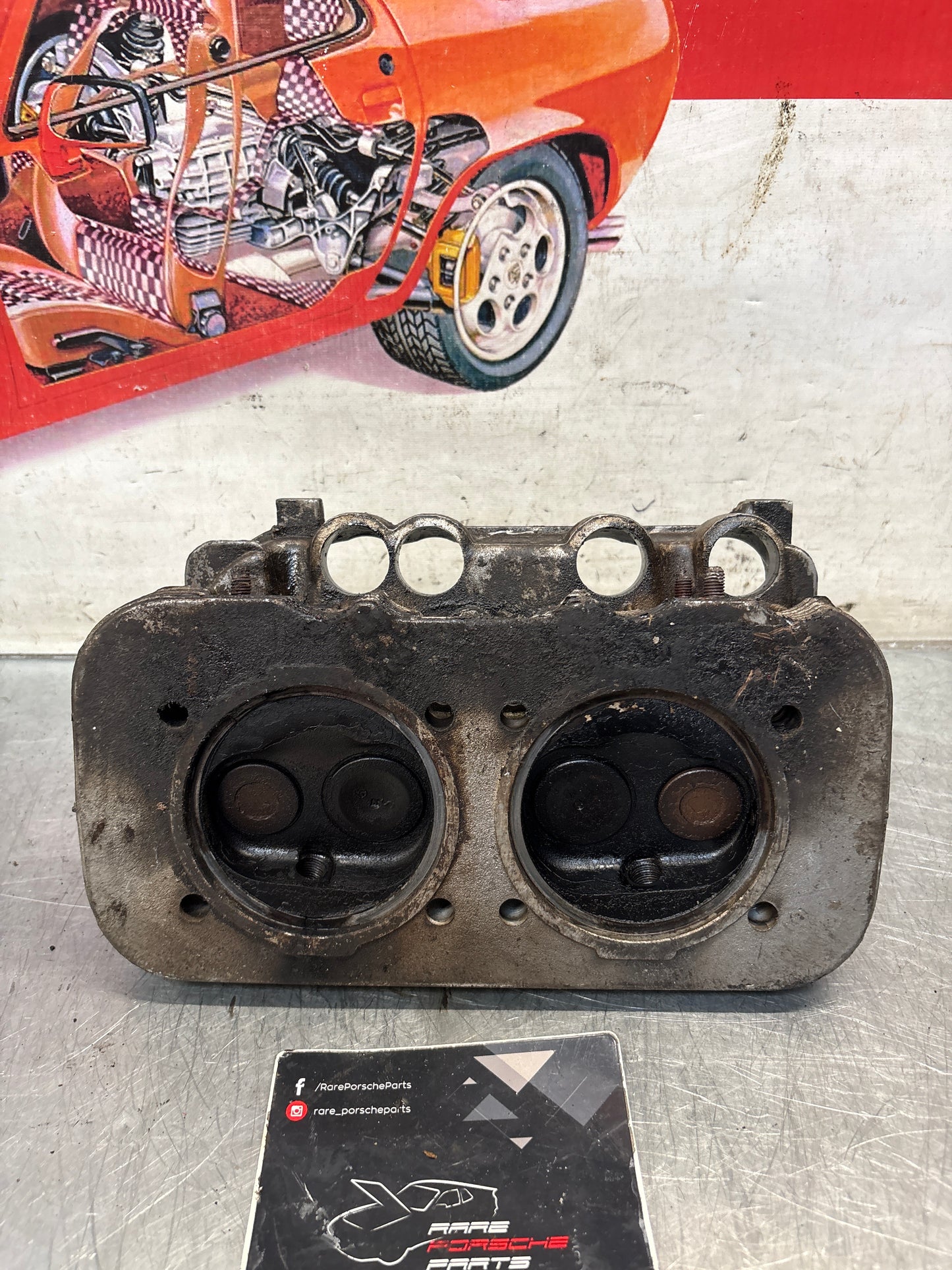 Porsche 914, cylinder head, right side, used 021101371Q