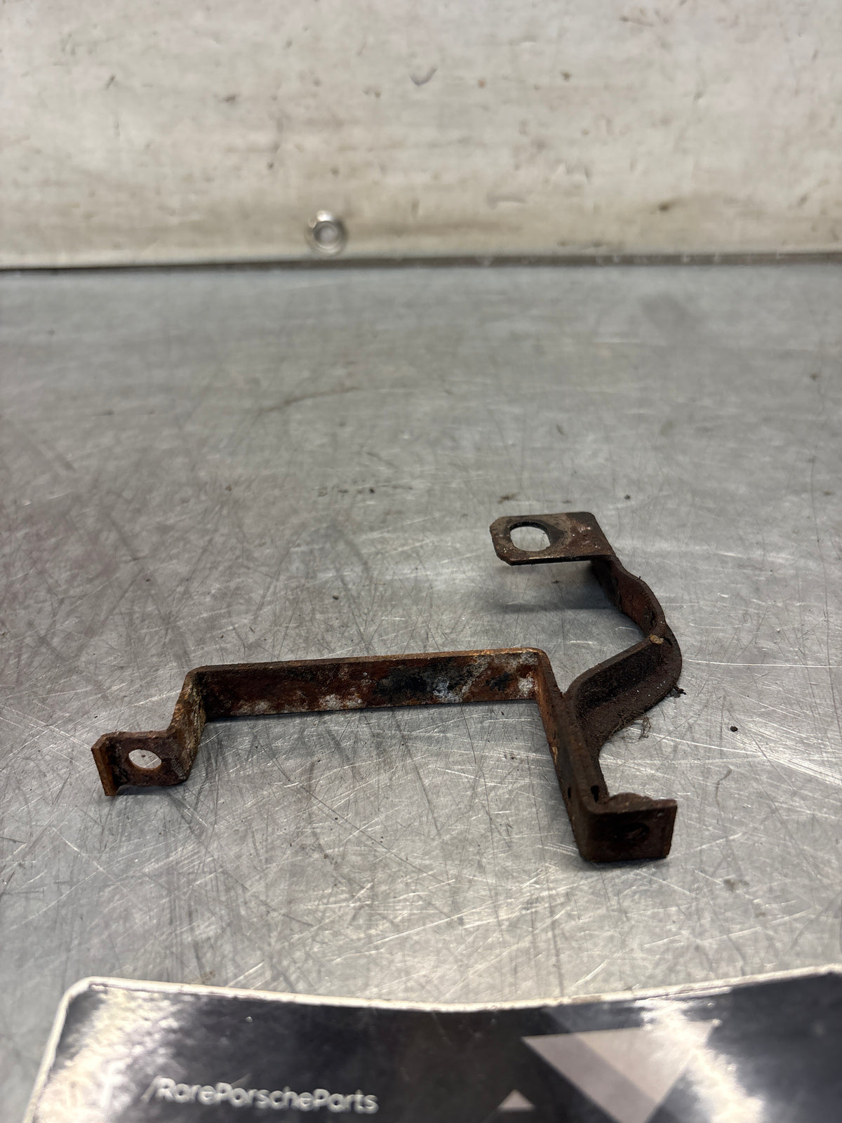 Porsche 914 oil cooler bracket, used 021117181