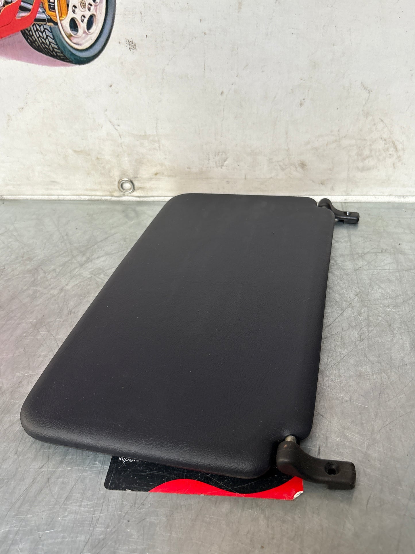 Porsche 928 L+R rear sunvisor, black, used 92873103504