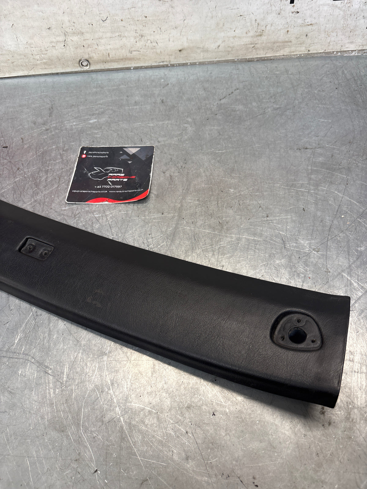 Porsche 944 / 968 front windshield panel trim, used, black 94455503700
