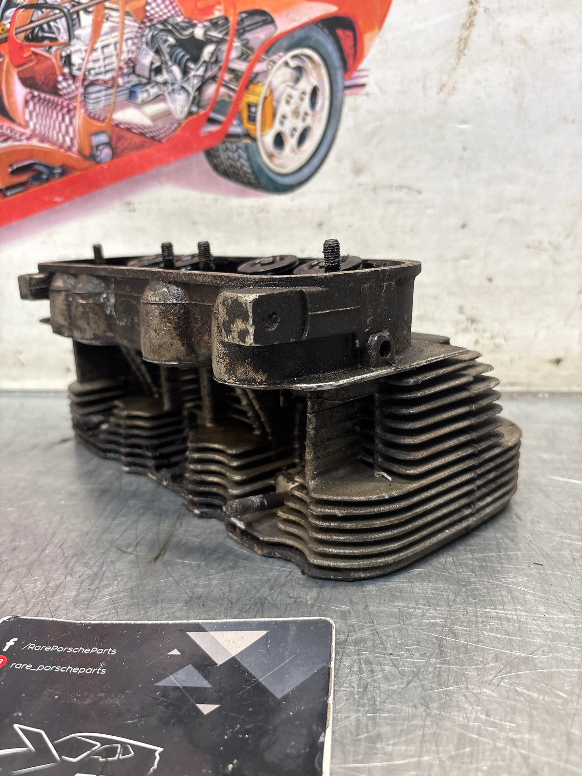 Porsche 914, cylinder head, right side, used 021101371Q