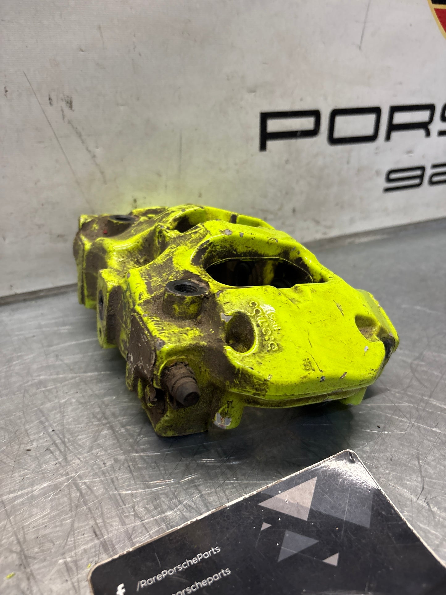 Porsche Cayenne rear passenger side brake caliper, used 7P0615424