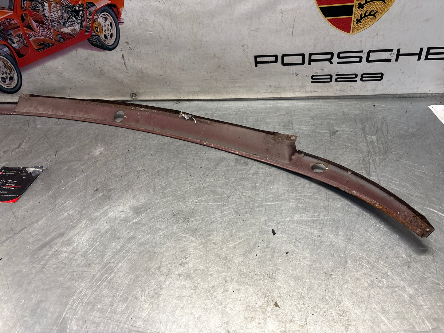 Porsche 928 LHD wiper cover panel, used 92855911702