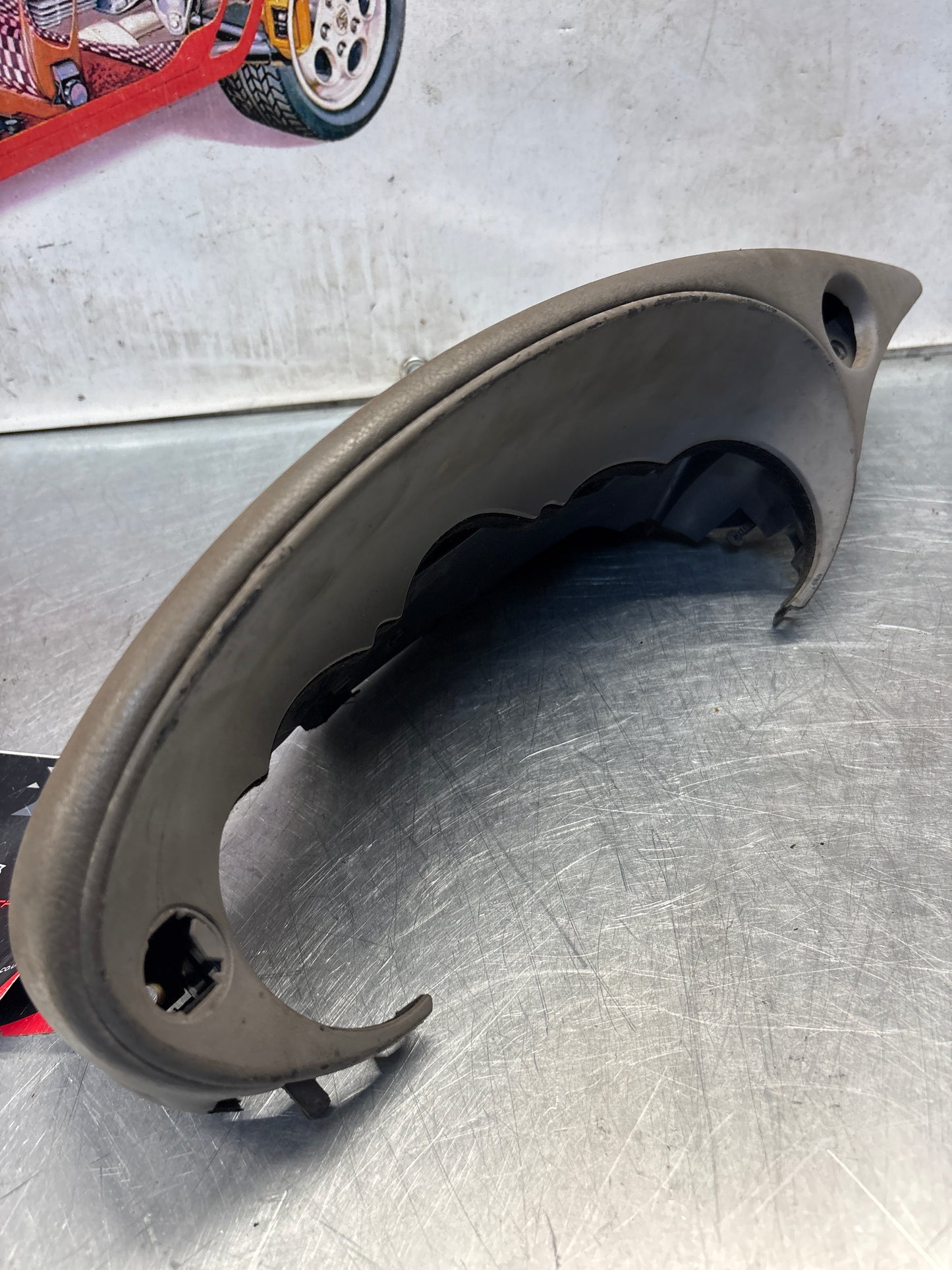 Porsche 911 996 dasboard cluster trim, used, grey 99655205902