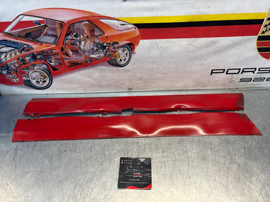Porsche 924 Carrera GT pair of side skirt trim, for spares or repair 93755902700 / 93755902800