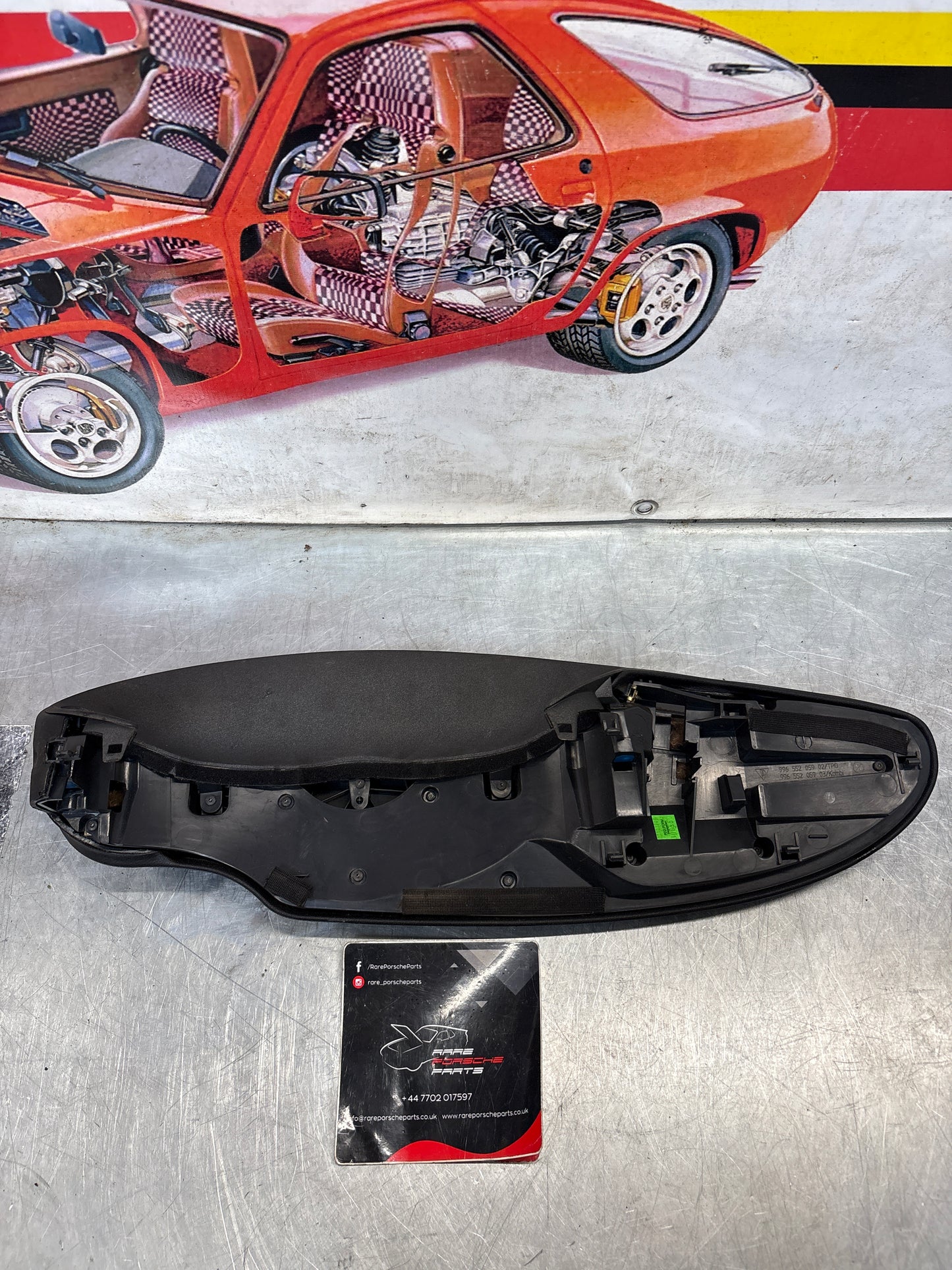 Porsche 911 996 dasboard cluster trim, used, black 99655205902