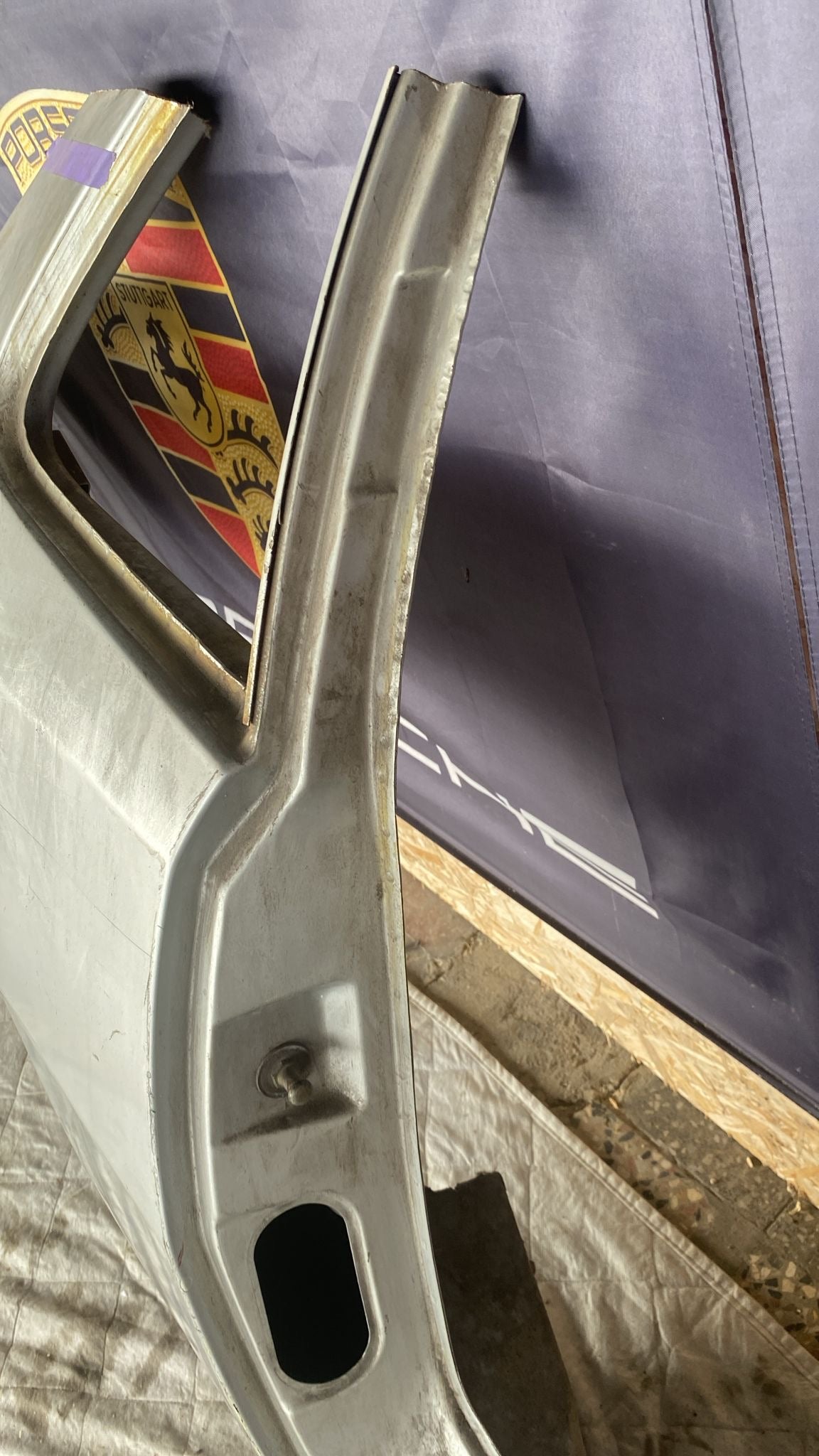 Porsche 924 76-79 Right sill / fender section, 477809602B cut