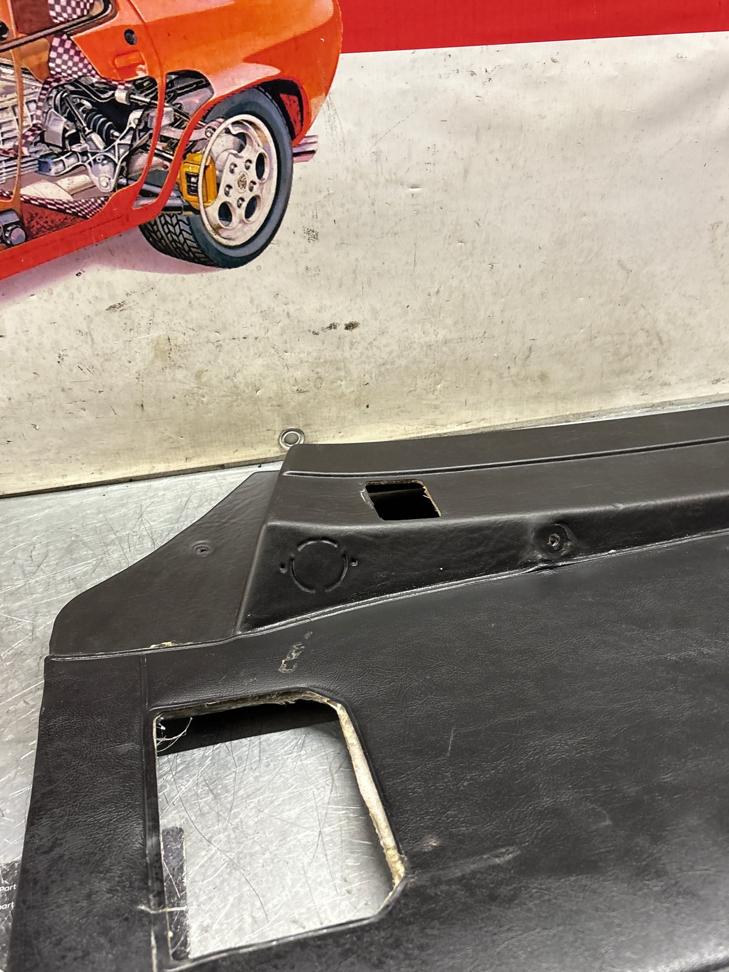 Porsche 924 / 944 Pair of early electric door cards, LHD 477867012 / 477867011