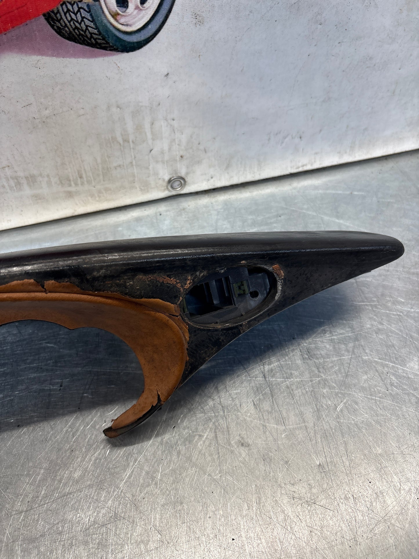 Porsche 911 996 dasboard cluster trim, used, black/brown 99655205902