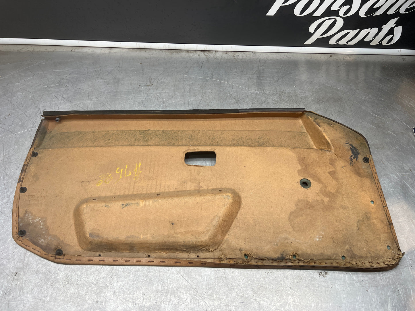 Porsche 924 early manual door card, used for spares or repair 477867012