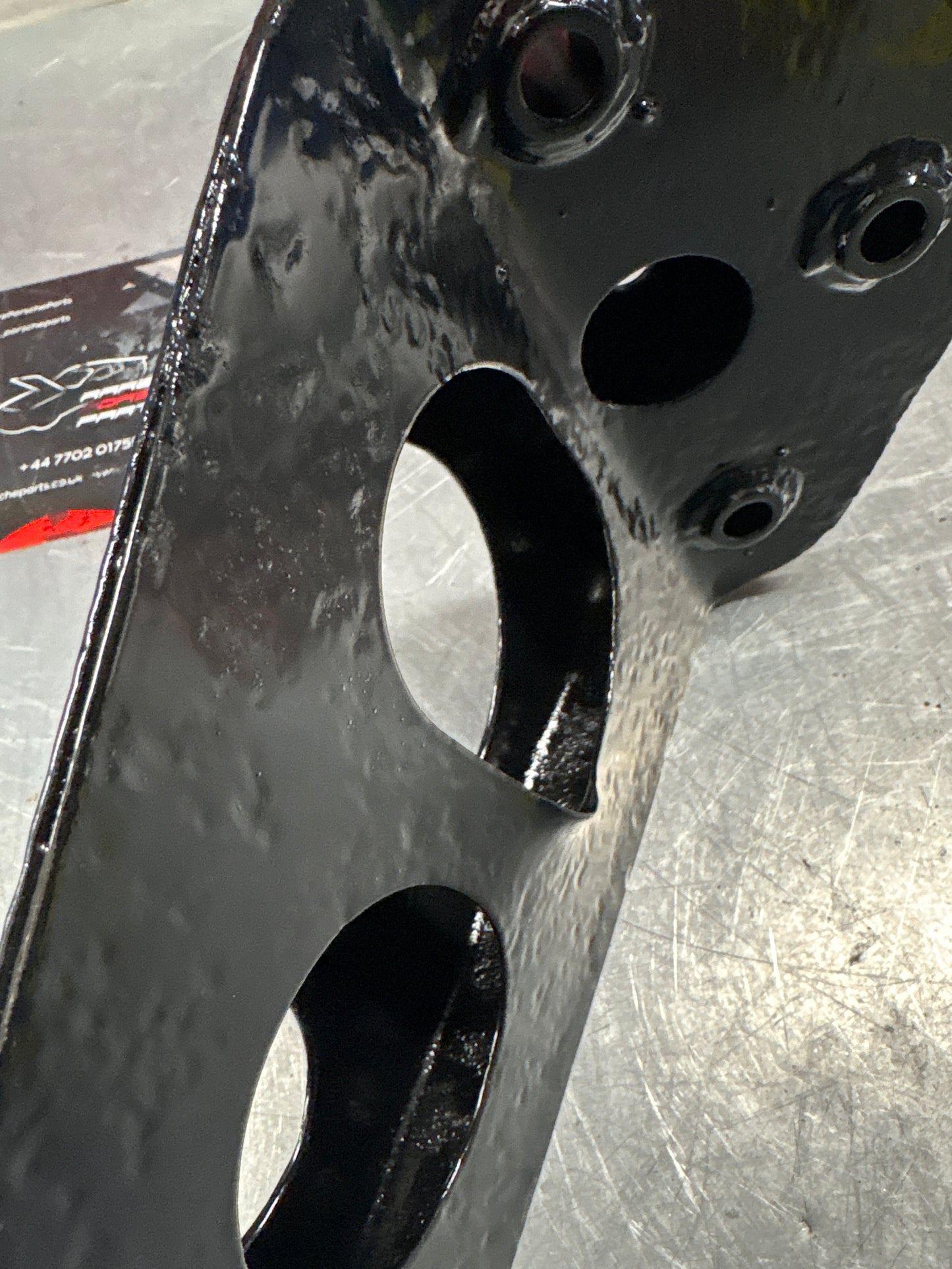 Porsche 924 turbo gearbox exhaust bracket 477253251, refurbished