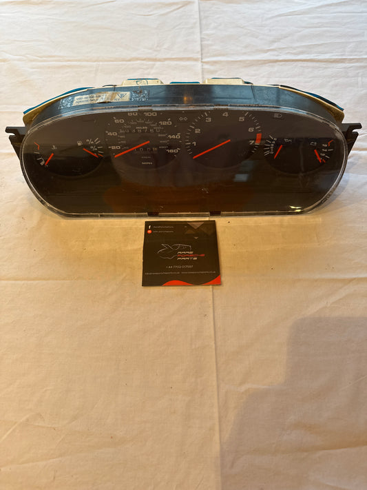 Porsche 944 dash clock binnacle pod speedometer, 94564131106 used 038760 miles plastic screen has some small scratches