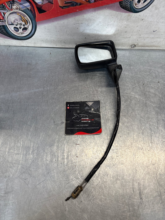 Porsche 924 early left side mirror, used
