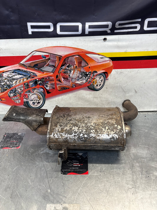 Porsche 928 rear exhaust box, used 92811109701