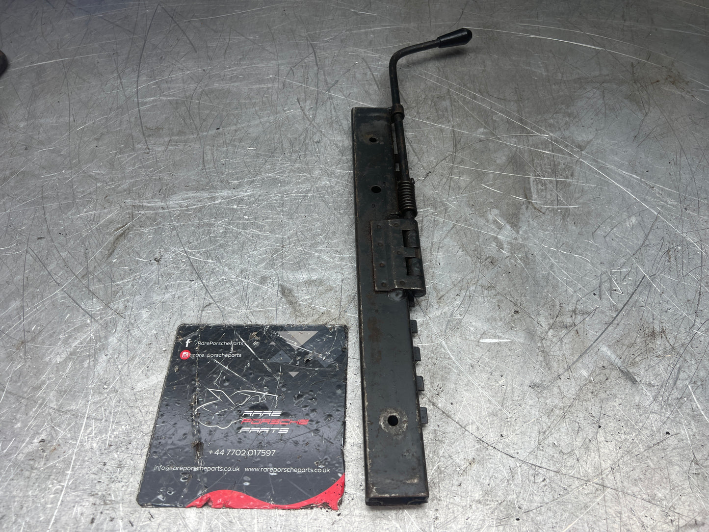 Porsche 924 944 911 left side seat runner with handle, used 92852148902