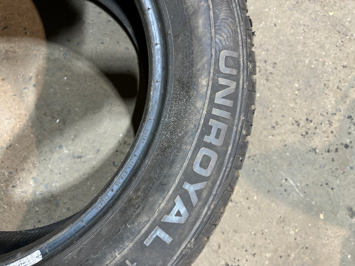 Uniroyal Rain Sport 2 225/55 R16 Pair of used tyres