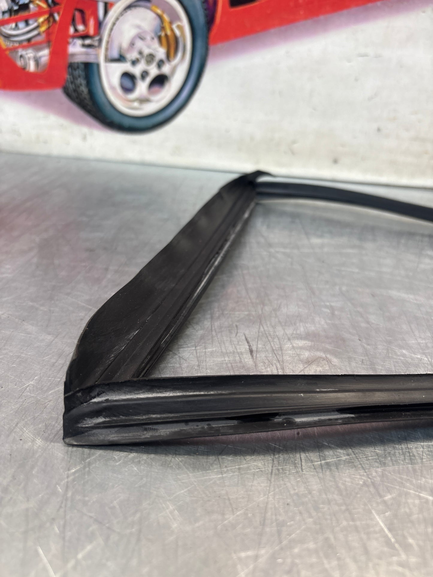 Porsche 911 912 rear right quarter window rubber seal, genuine