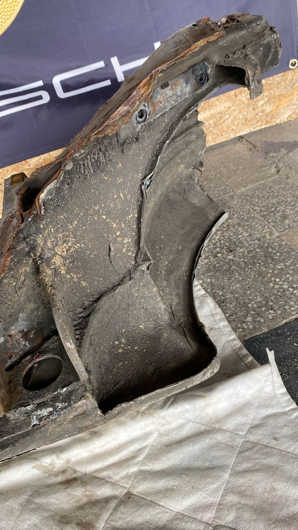 Porsche 924 Right Sill section, 477809848B cut