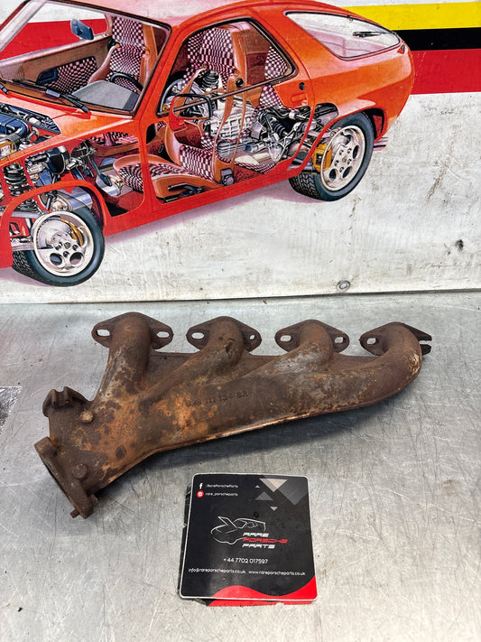 Porsche 928 right exhaust manifold, used 9281111348R