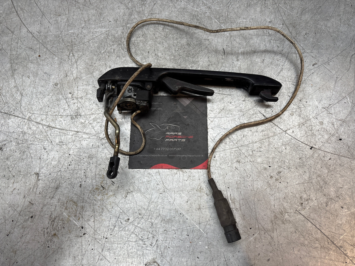 Porsche 944 S2 door Handle, Right 94453706202, used with linkage