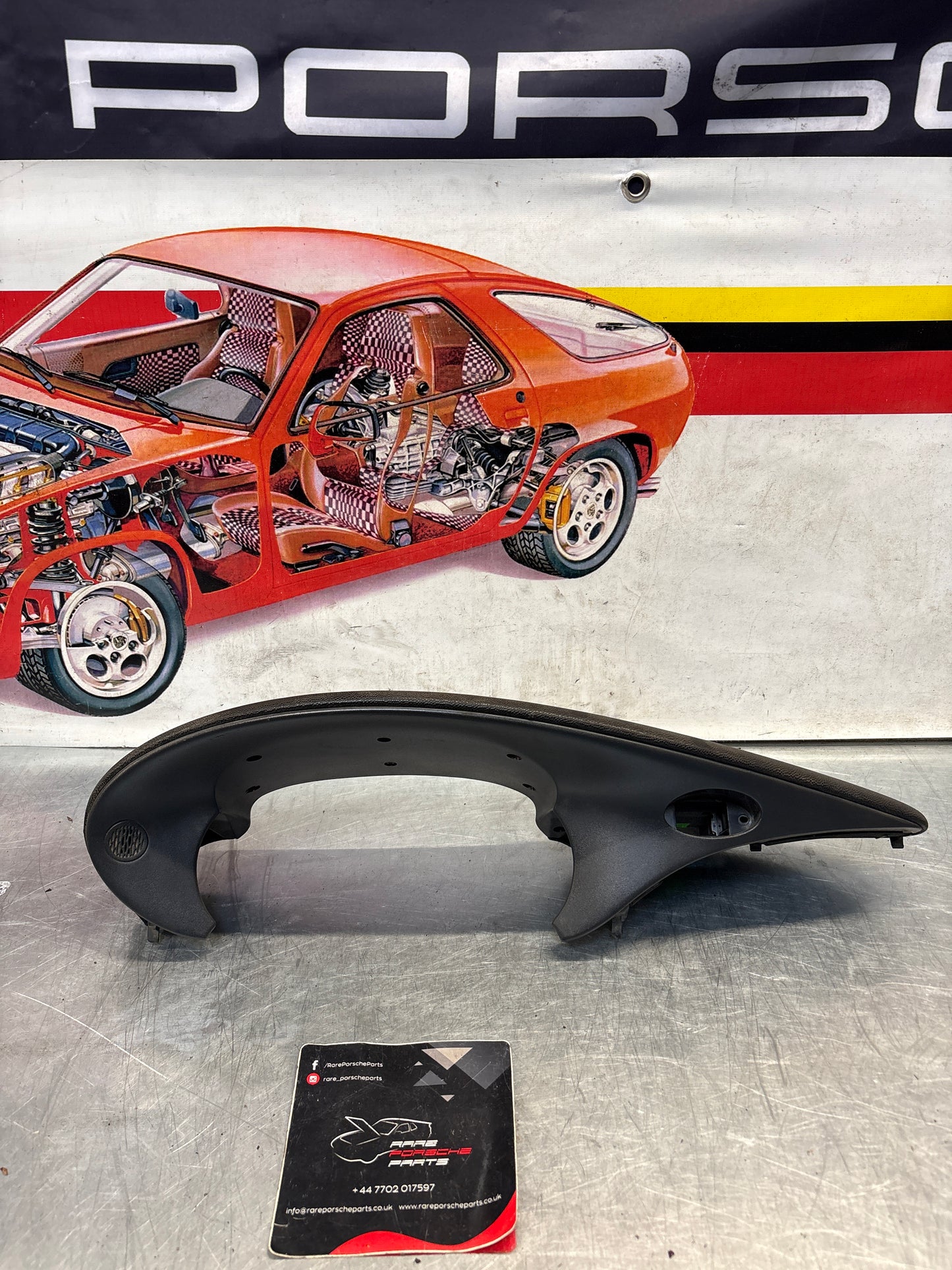 Porsche Boxster 986 dashboard cluster trim,black used 98655205500 / 98655205501