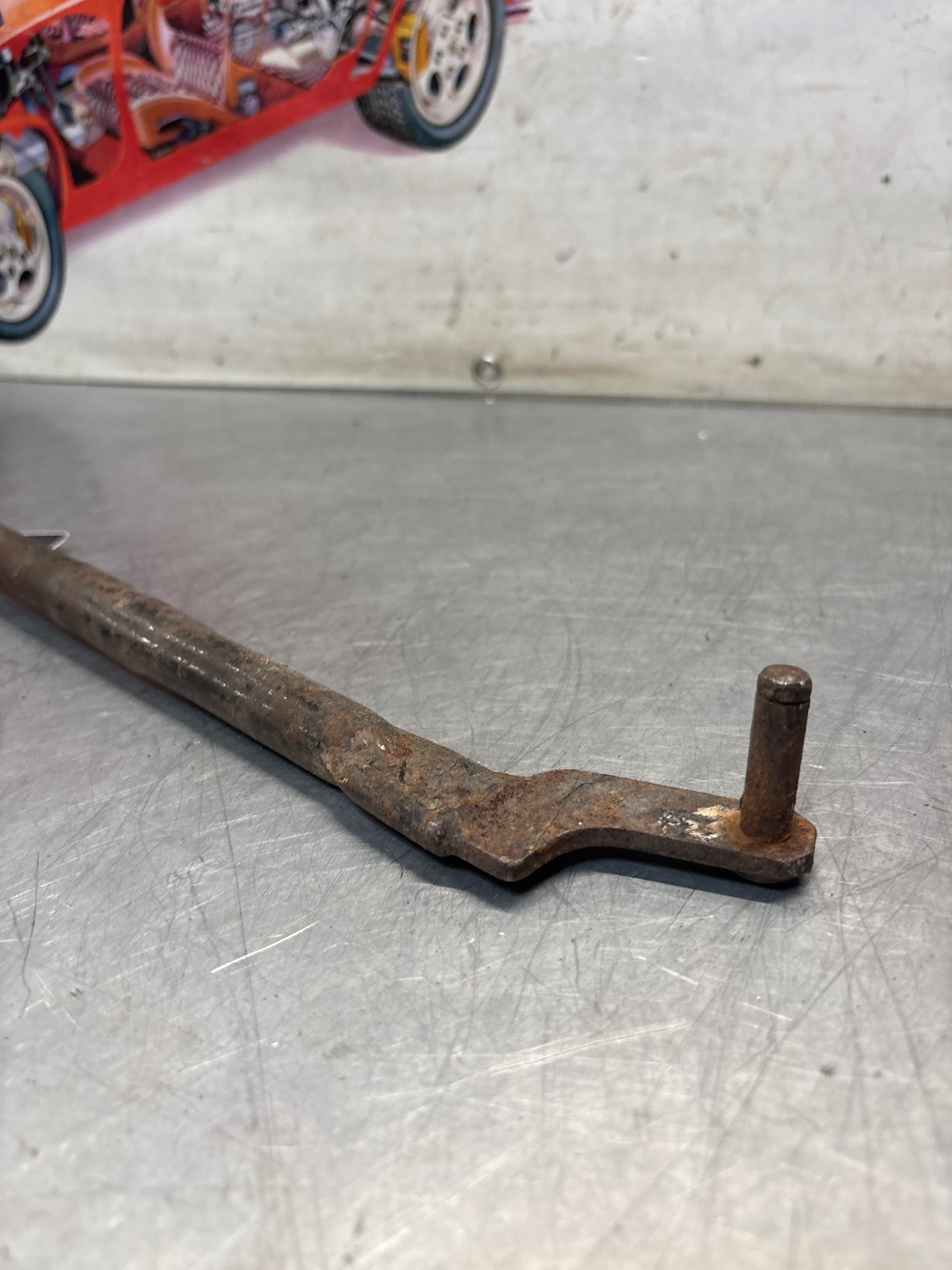 Porsche 924 dog leg gear shaft rod, used 477711106