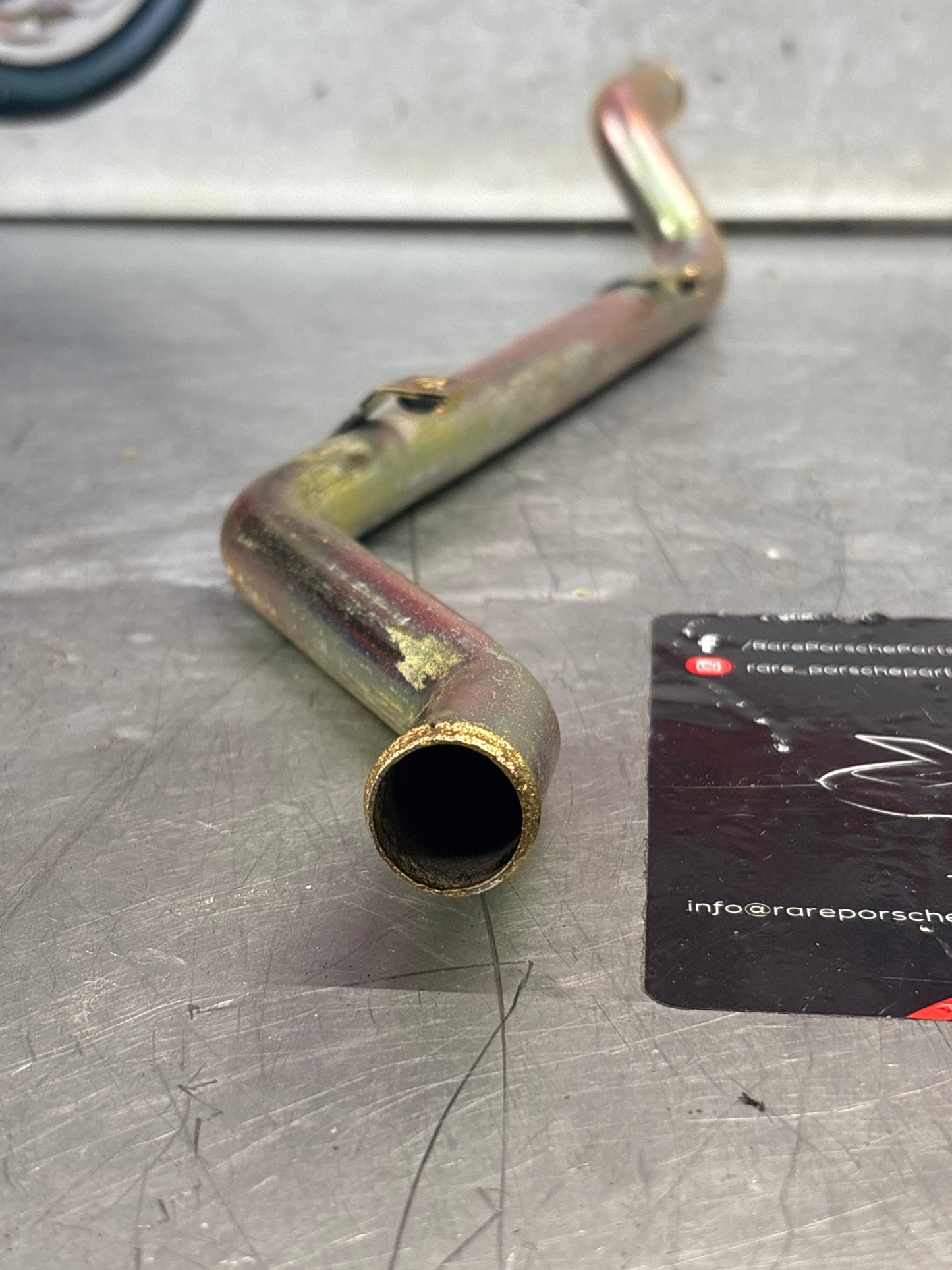 Porsche 924 Turbo metal water pipe 93110626301, refurbished