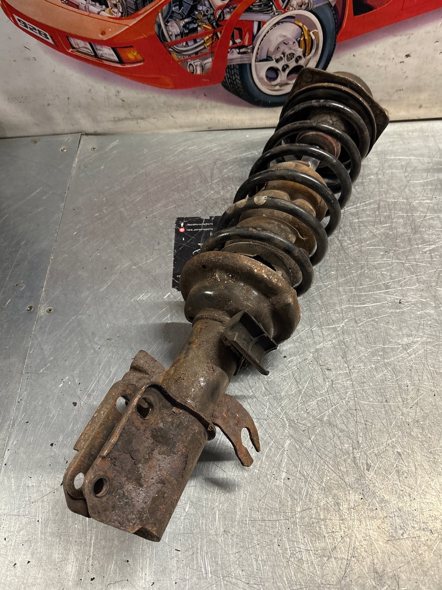 Porsche 944 Turbo front left shock absorber, used 95134303105