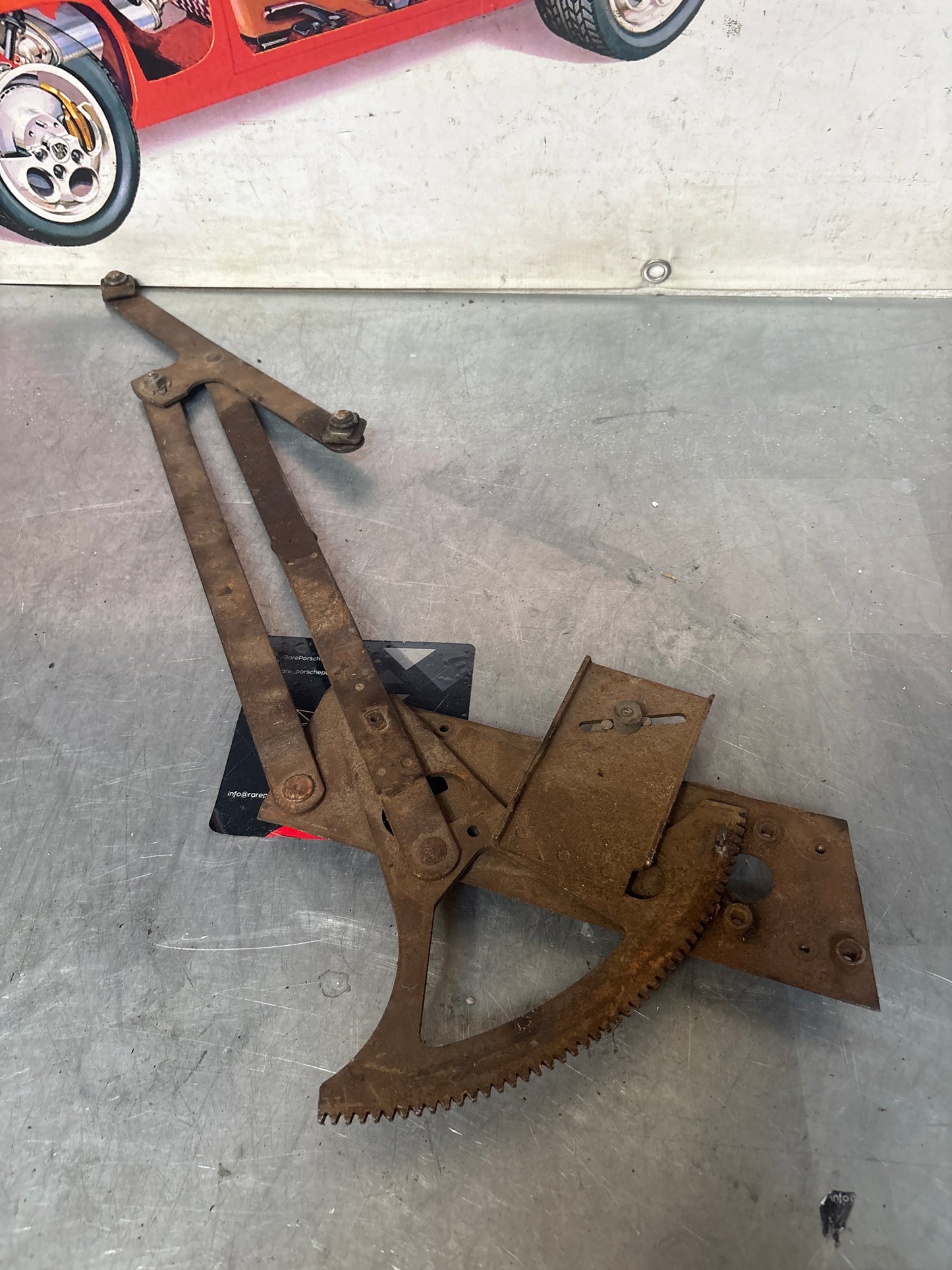 Porsche 911 window regulator, right, used 91154200440