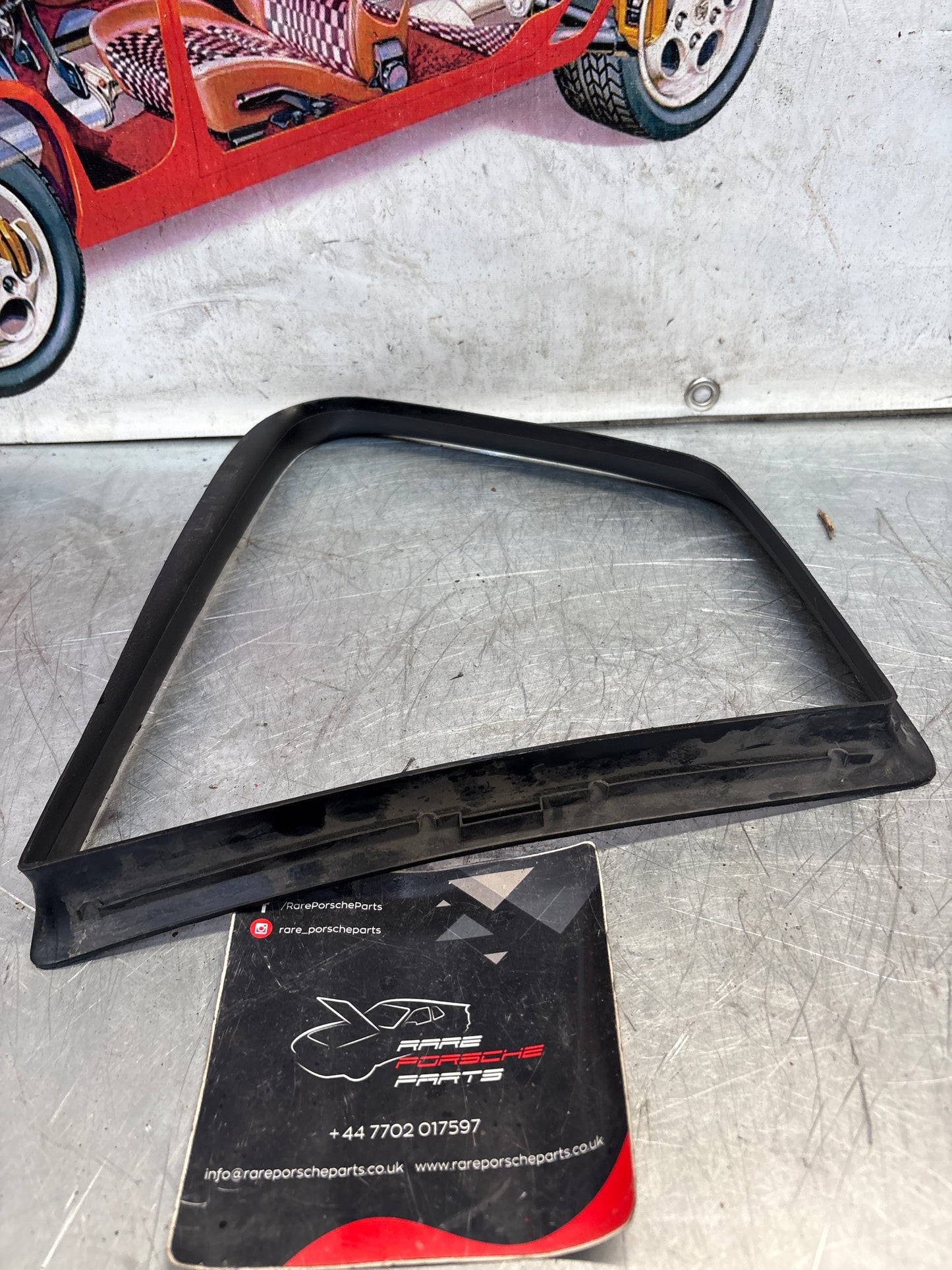 Porsche 968 rear right quarter window seal, used 94455553600
