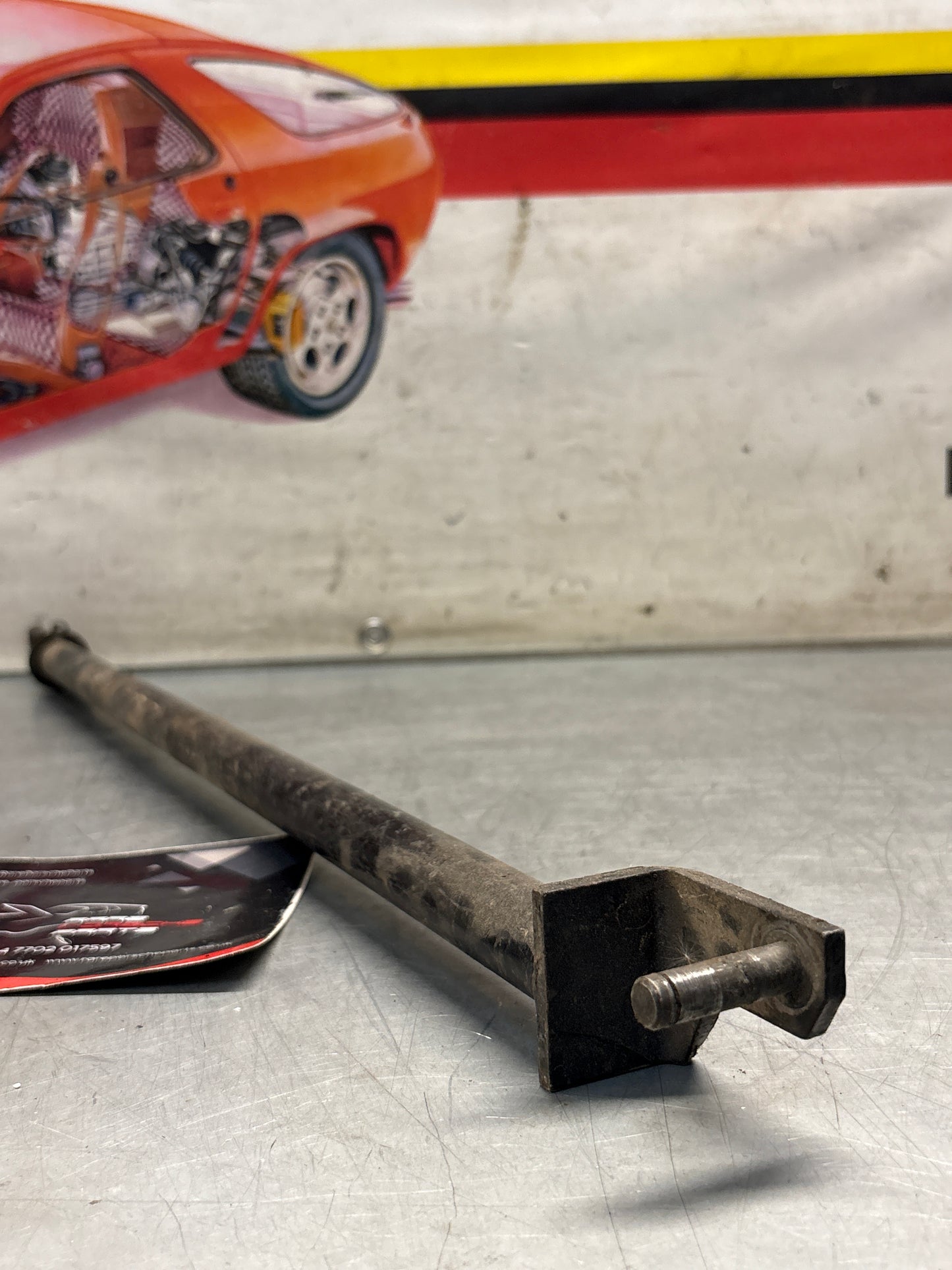 Porsche 928 manual gear shift rod, longer verson -1981, used, 92842402801