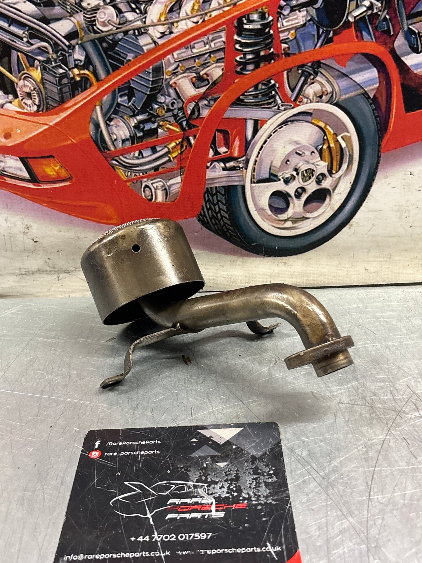 Porsche 928 Oil pump pick up tube, used 92810703206