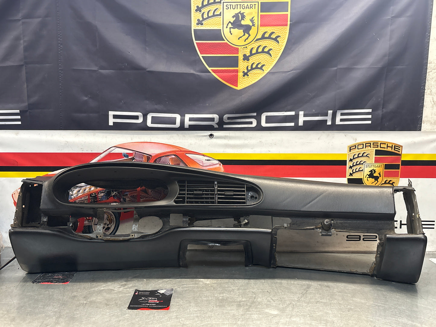 Porsche 944 dashboard for LHD car, black, nice condition