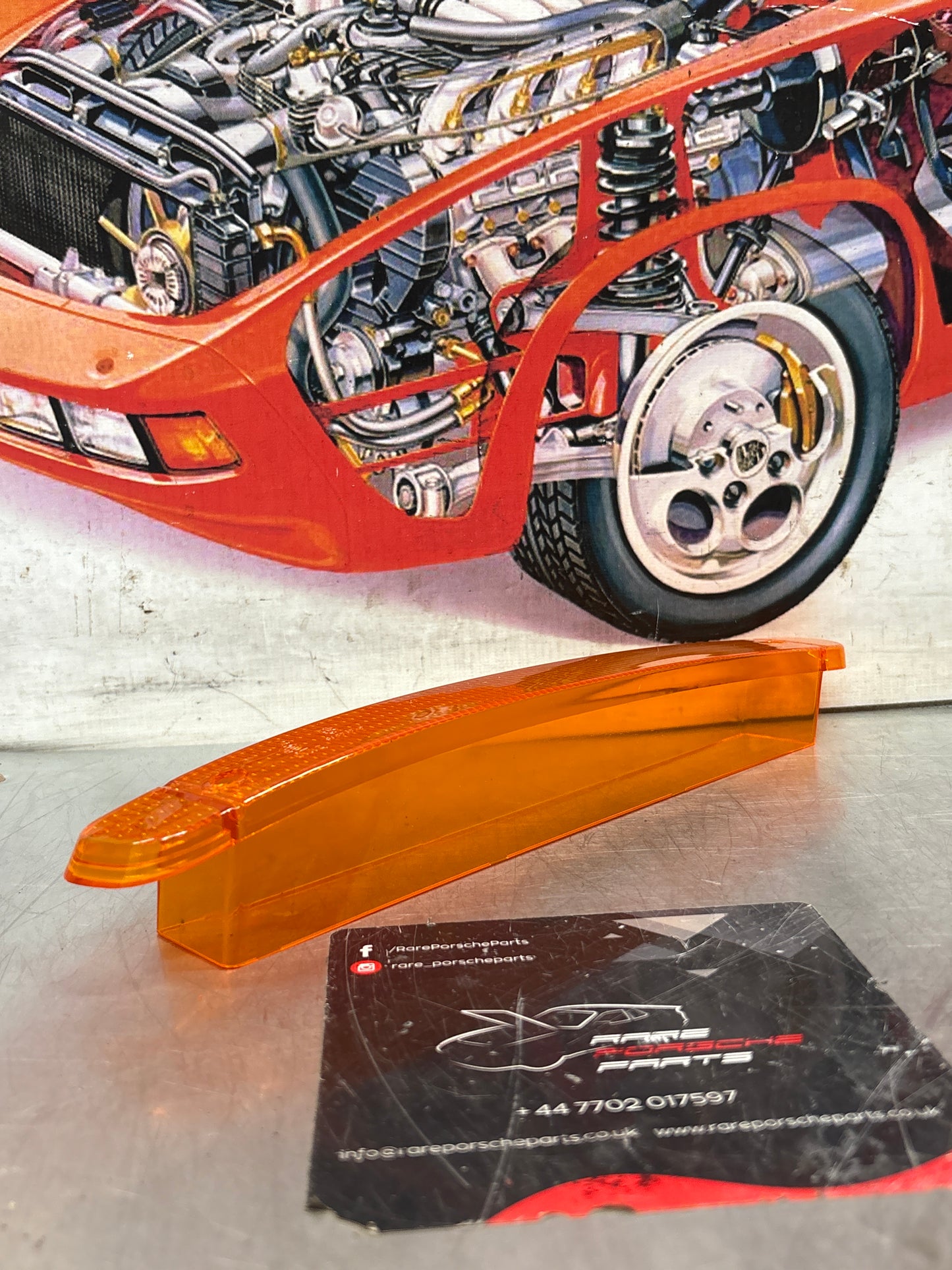 Porsche 944 S2 / Turbo left hand indicator lens Bosch 95163116101 new