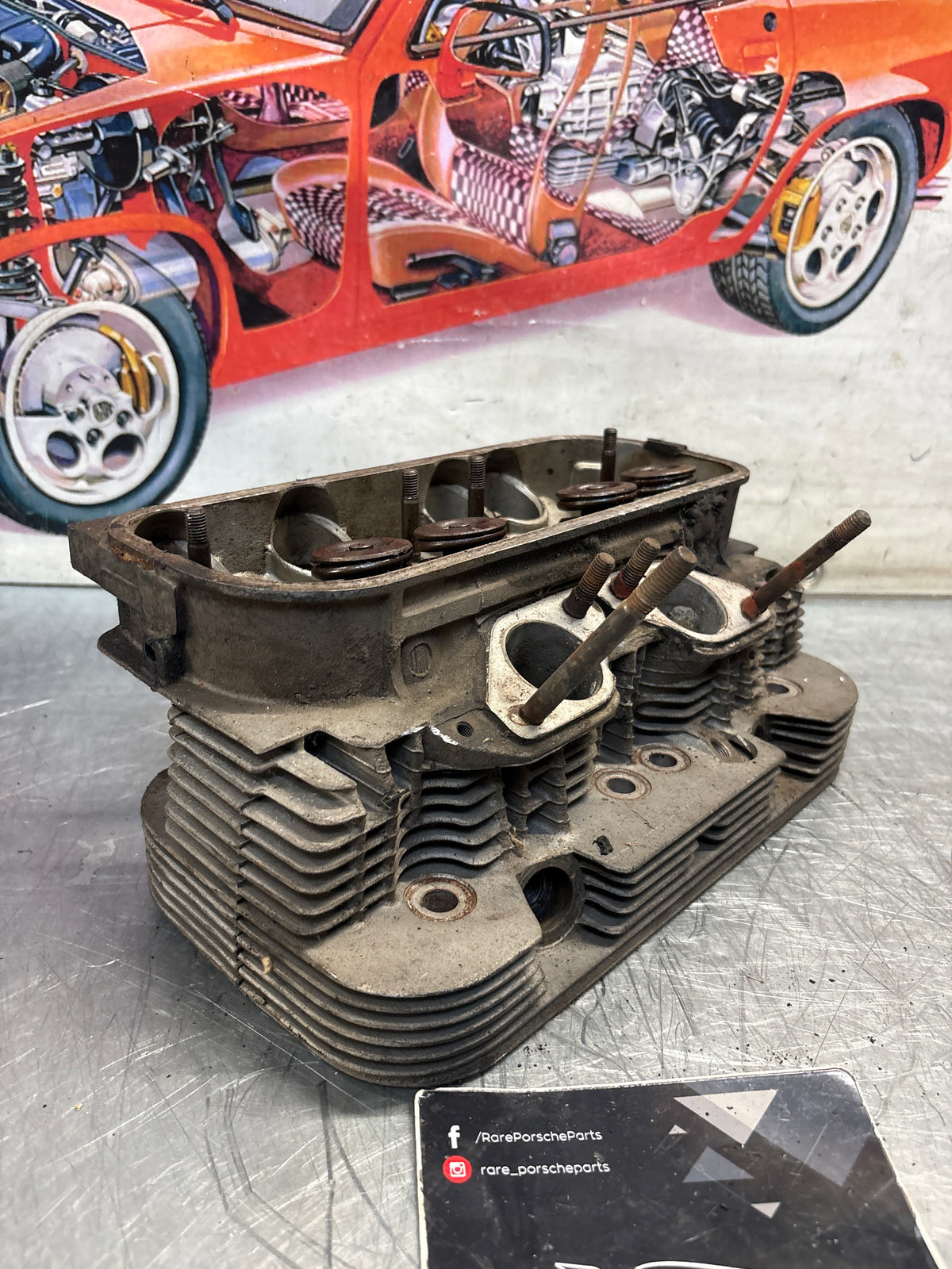 Porsche 914, cylinder head, used 021101371S