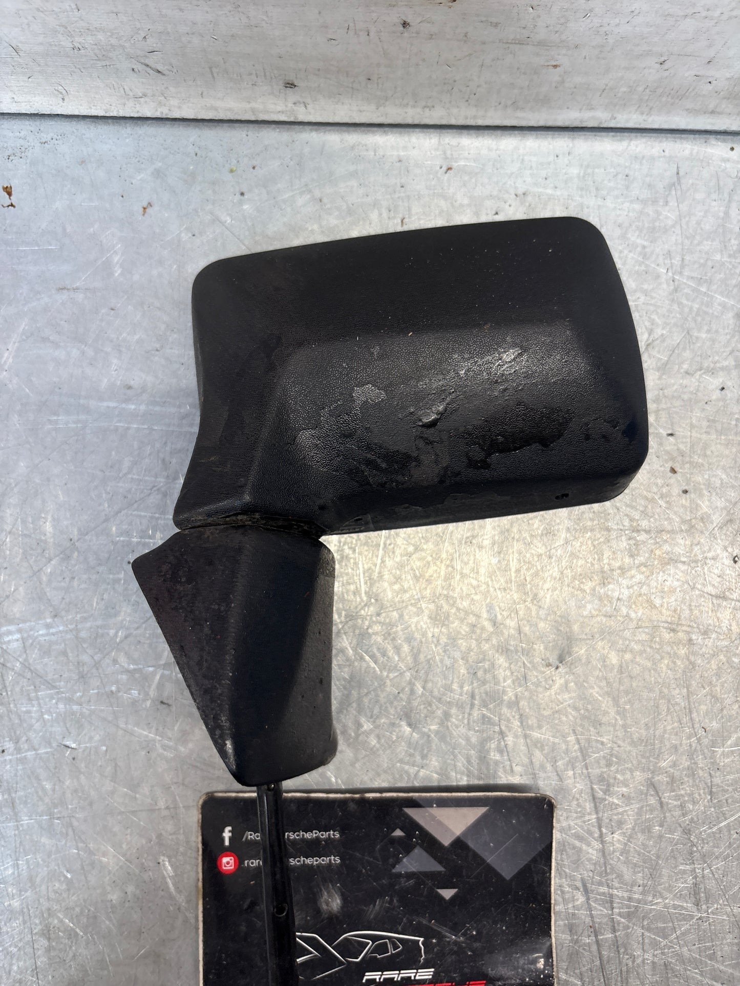 Porsche 924 early left side mirror, used