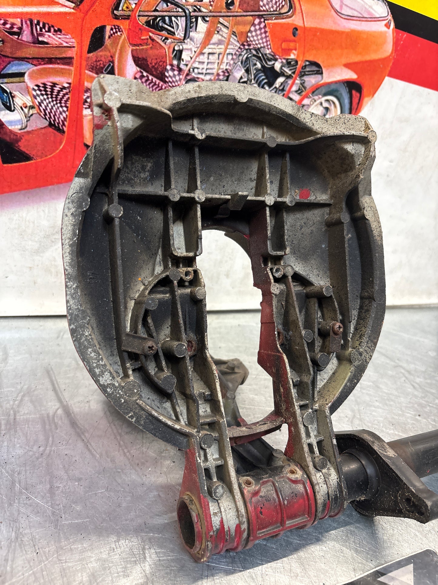 Porsche 928 right headlight swivel frame without bearing 92875024902 92875024302 used