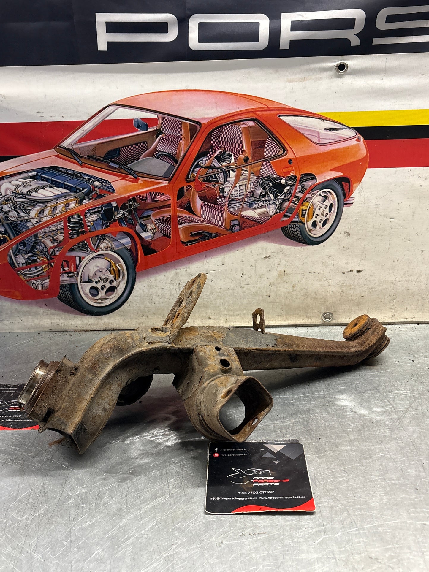 Porsche 924 944  -85.5 Rear right trailing arm,  used 94433102200