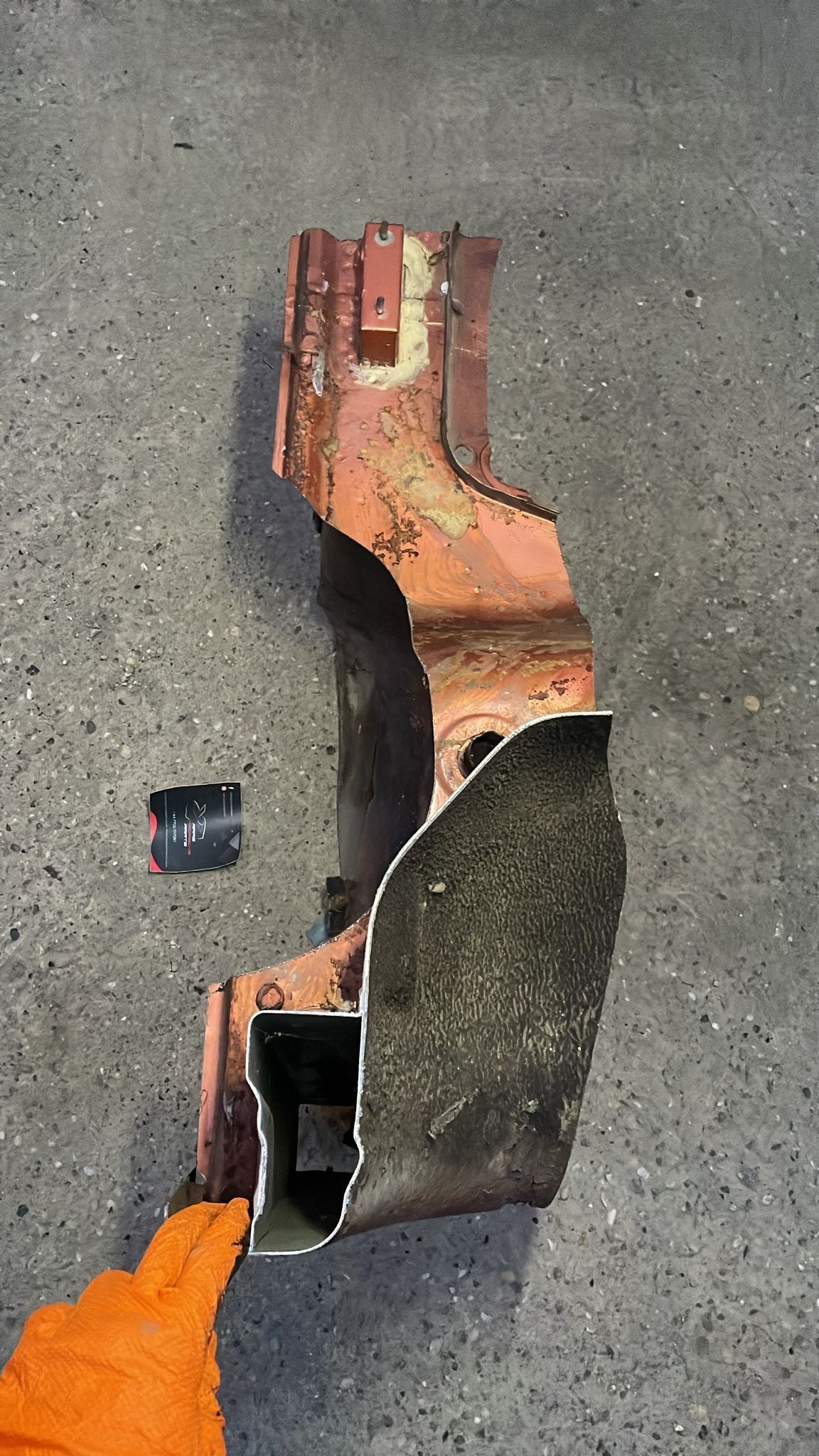 Porsche 924 / 944 Battery tray cut from a rust free body, LHD cars only