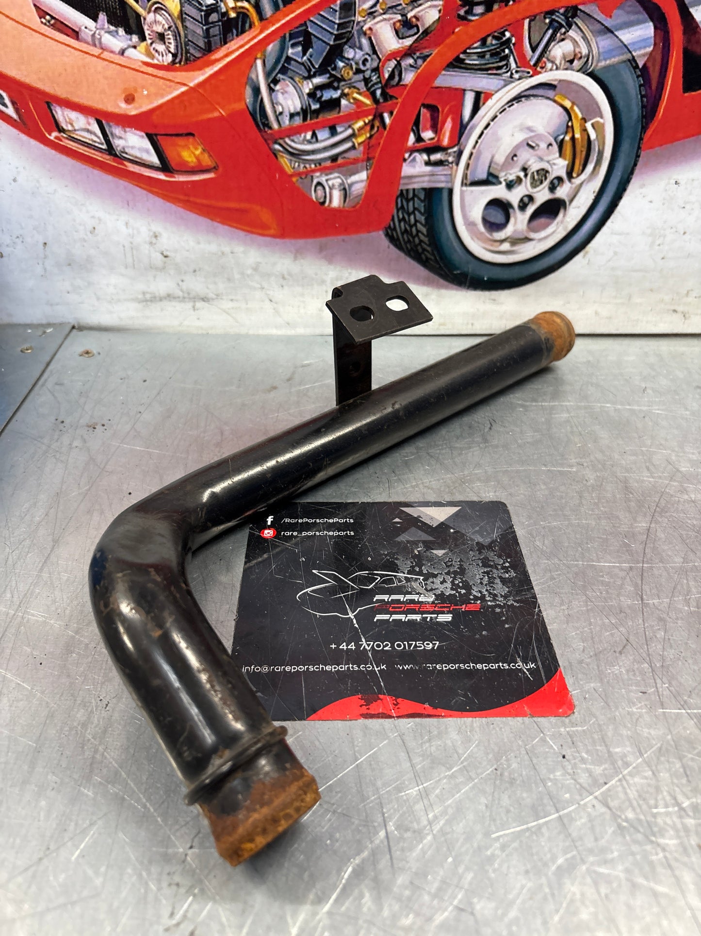 Porsche 924 turbo coolant Water tube pipe 93110605104 used