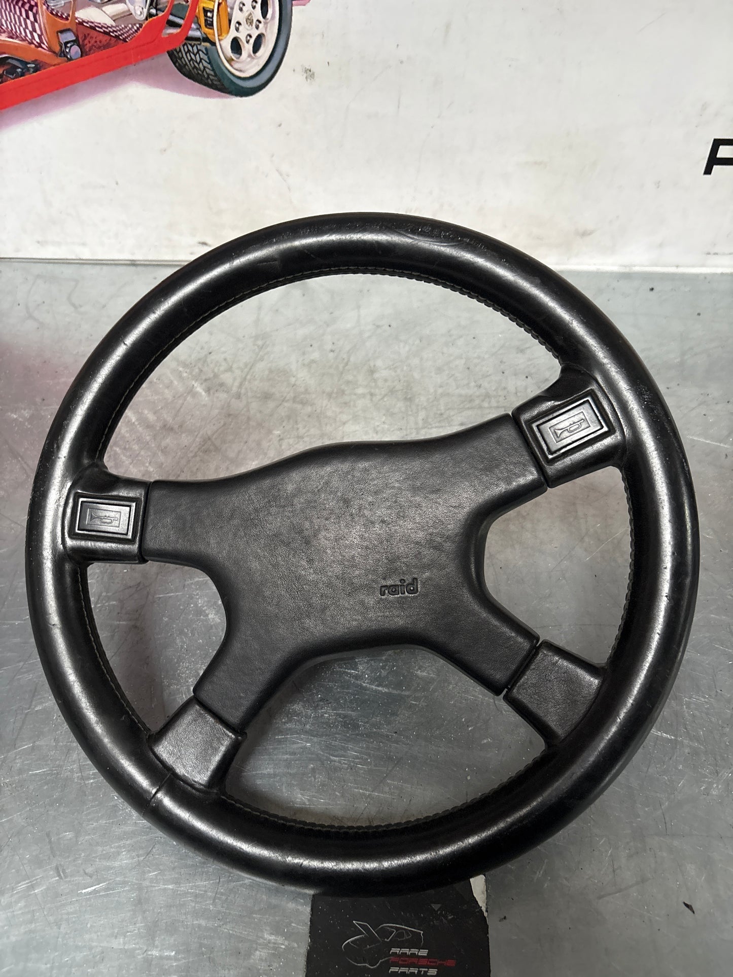 Raid steering wheel for Porsche 924 / 944, used