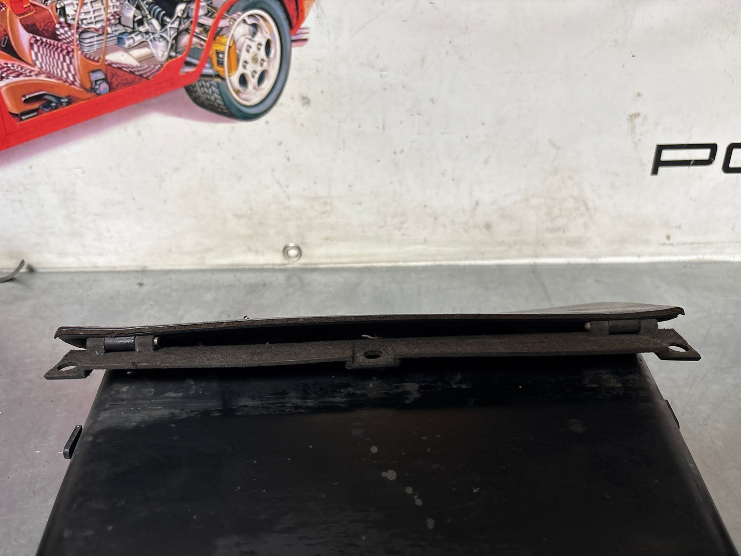 Porsche 924 glovebox with black door, used 477857095A