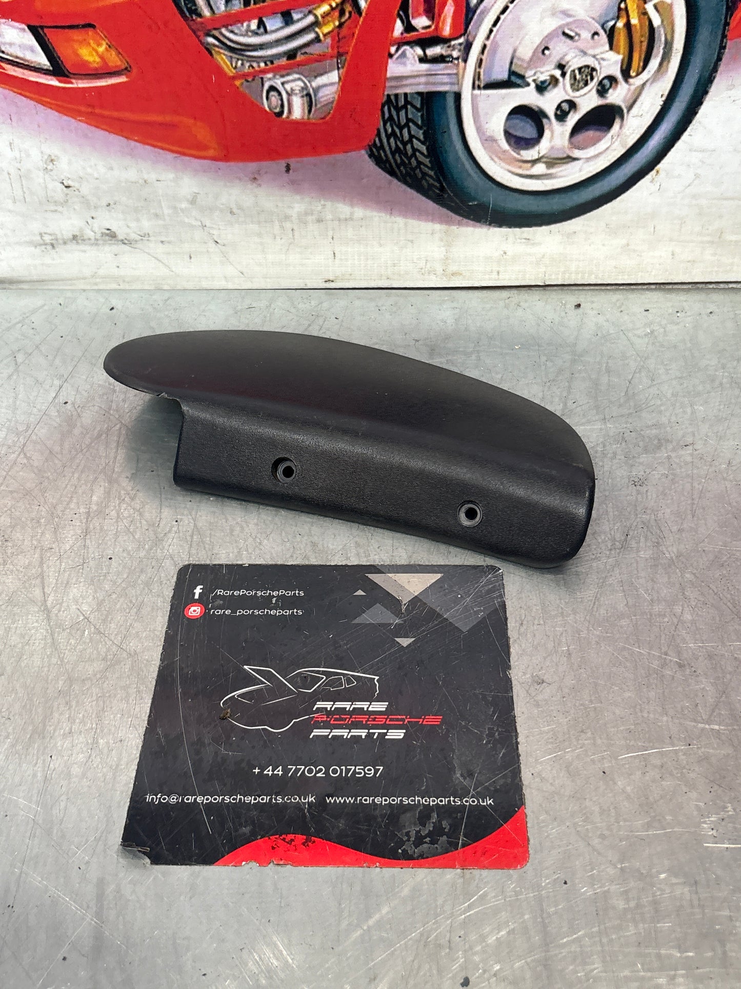 Porsche 928 seat hinge cover Marine Blue used 92852114702